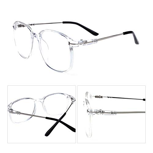 Myopia Glasses for Men & Women - Oversized Frame Prescription Eyeglasses for Nearsightedness - Perfect for Reading, Working & Daily Use