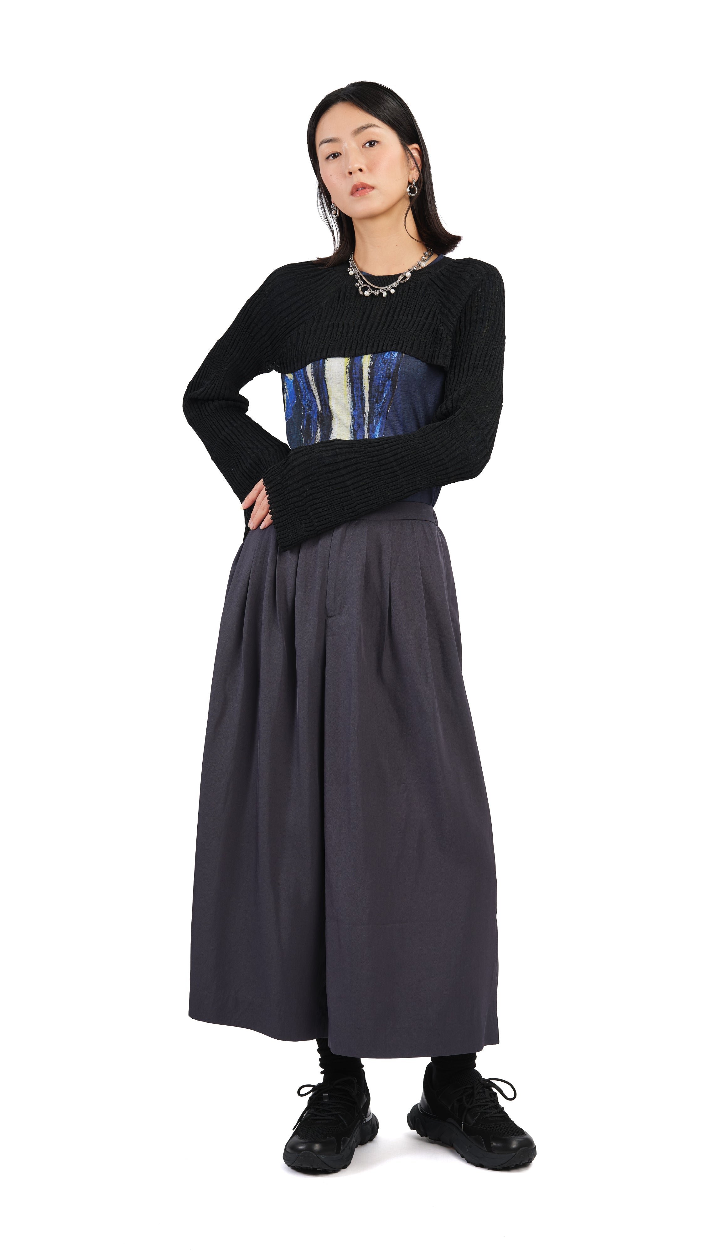 Stylish Cropped Sweater for Women - Trendy 3/4 Sleeve Knit Pullover | Perfect for Casual Outfits, Layering & Fall Fashion