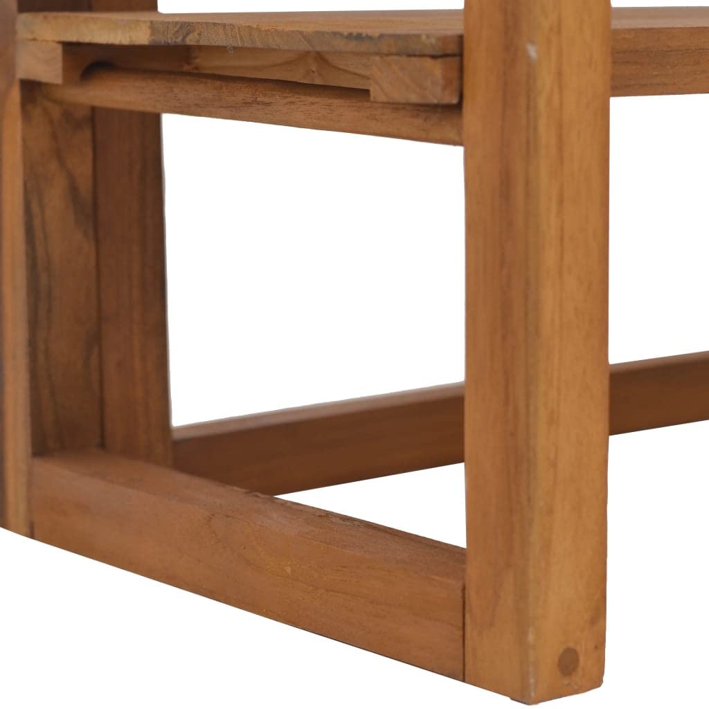 Premium Solid Teak Wood Shelving Unit - 47.2