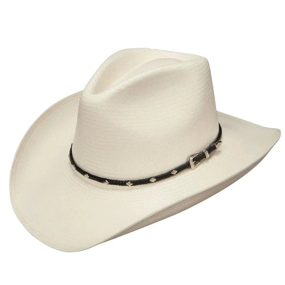 Stetson Diamond Jim 8X Straw Cowboy Hat for Men - Western Style Sun Protection Hat for Outdoor Rodeo, Ranch & Summer Activities