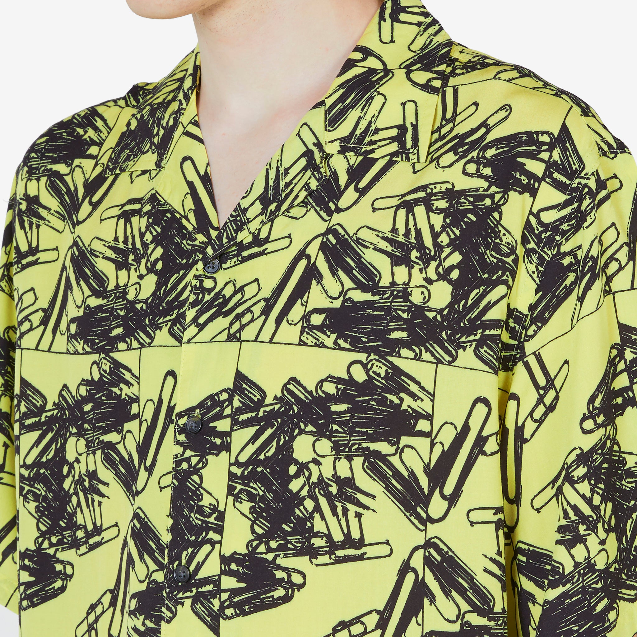 Stylish Yellow Button Down Shirt with Clips - Perfect for Office Wear & Casual Outfits | Men's Fashion Essential