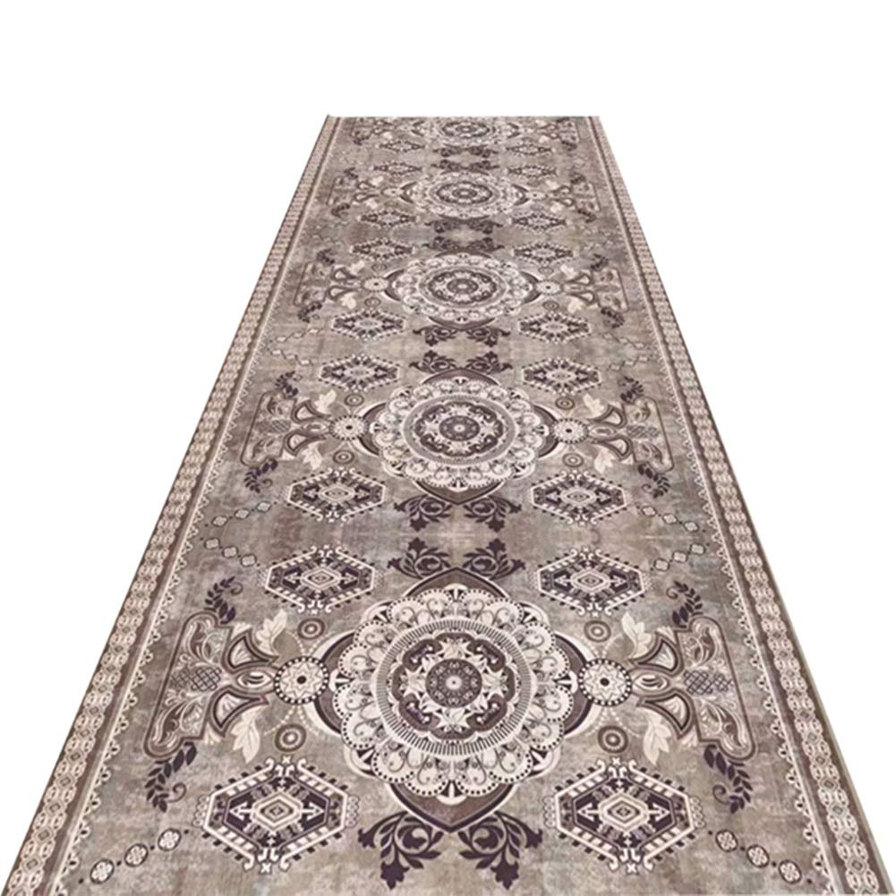 Retro Traditional Runner Rug - Extra Large 60cm x 300cm Non-Skid Durable Soft Carpet | Pet Friendly, Machine Washable, Customizable Length | Perfect for Hallways, Entryways & High Traffic Areas