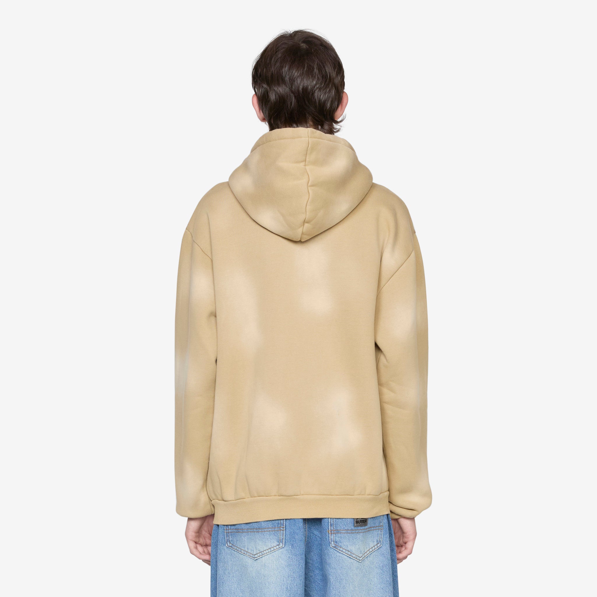 Encounter Zip Thru Hooded Sweatshirt - Washed Tan Color | Cozy Pullover for Men & Women | Perfect for Outdoor Activities, Casual Wear & Layering