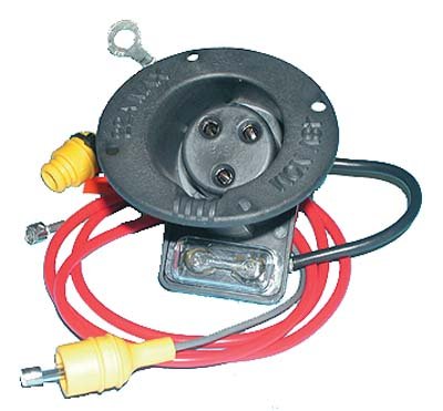 48V Electric Golf Cart Charger Receptacle and Fuse Kit - Compatible with Club Car DS Models - Perfect for Home Charging & Maintenance