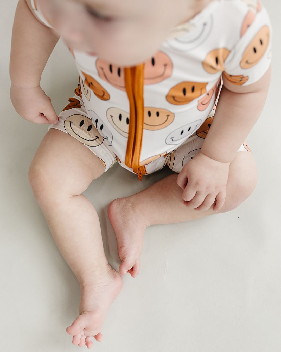 Smiley Bamboo Short Romper for Women | Soft & Breathable Summer Outfit | Copper Color | Perfect for Beach, Vacation & Casual Wear