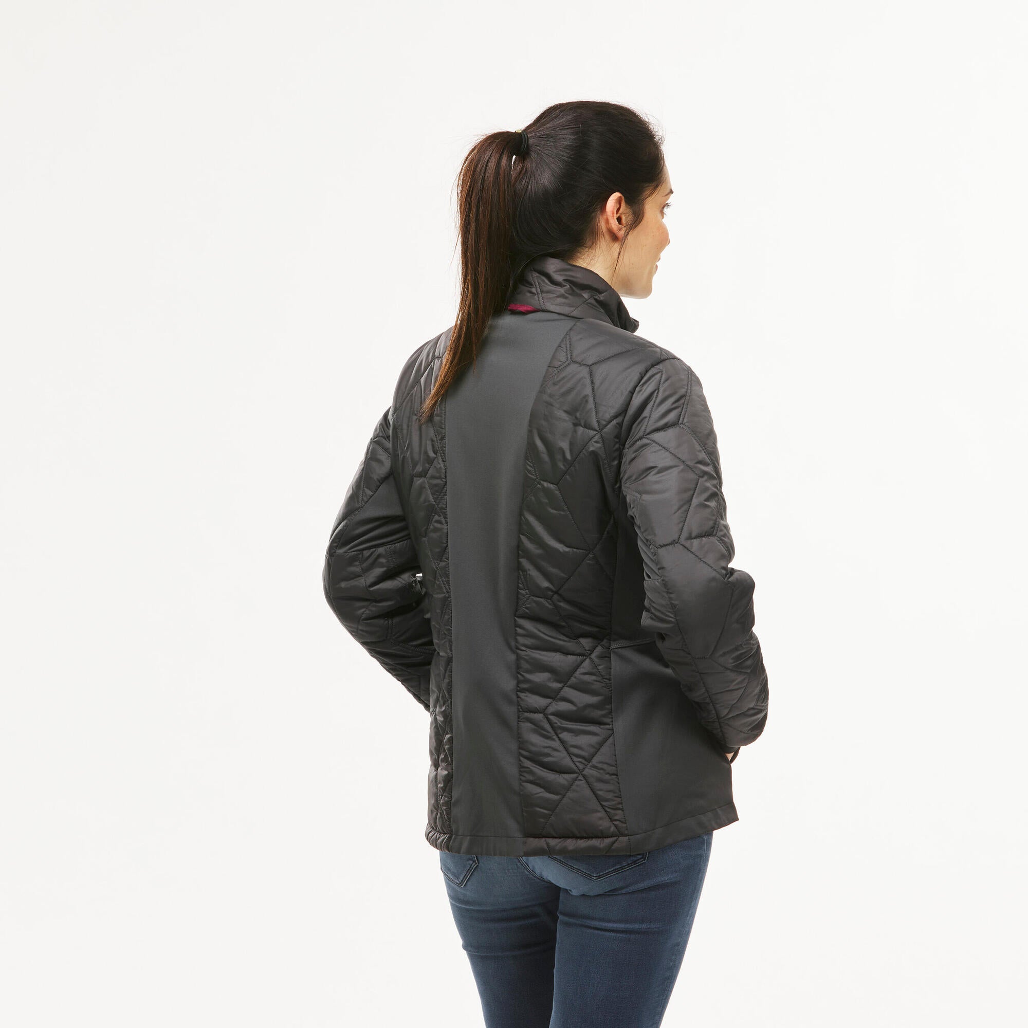 Forclaz Women's 3-in-1 Waterproof Travel Jacket - Lightweight Packable Backpacking Coat for Hiking & Outdoor Adventures (Warm to 17.6°F/-8°C) - Perfect for Camping, Trekking & Winter Travel