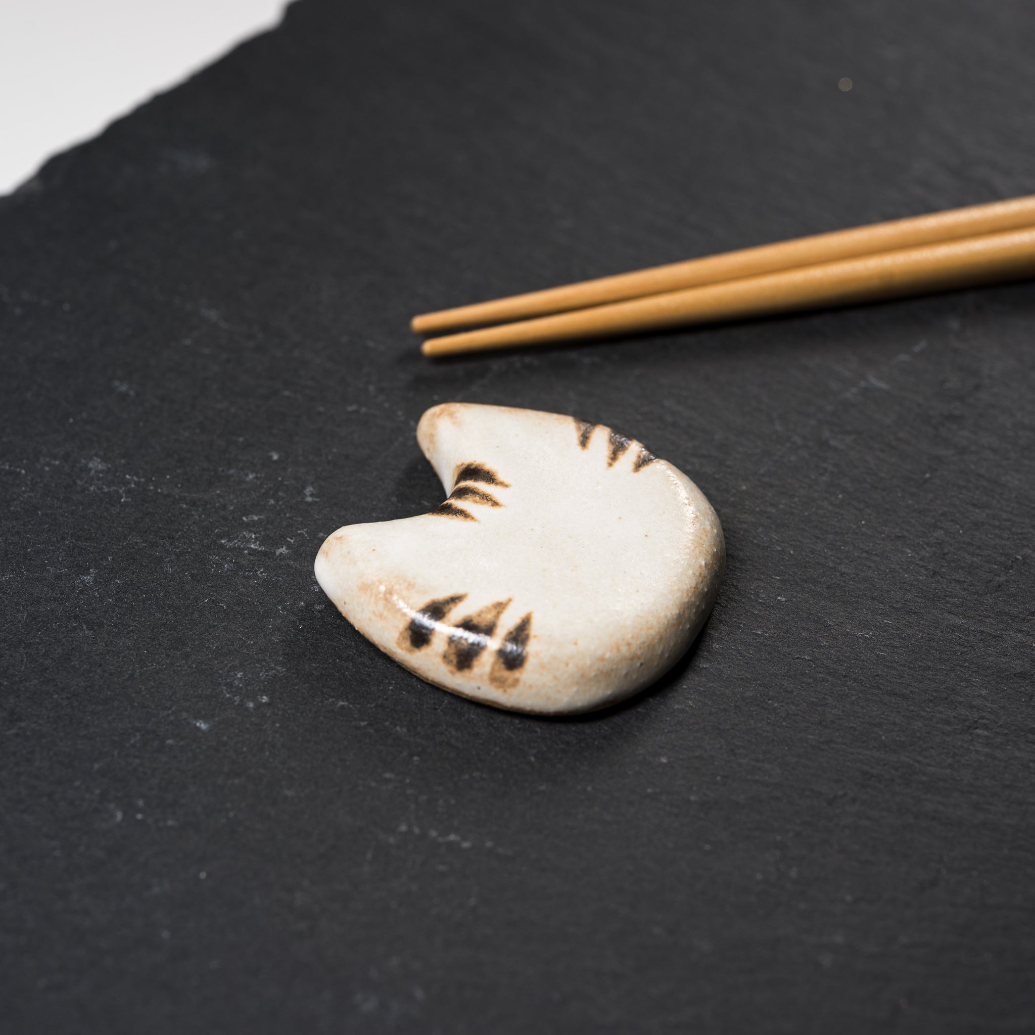 Wakasama Kiln Cat Chopstick Rest - 3 Adorable Ceramic Designs for Sushi & Asian Dining | Handmade Pottery Gift for Cat Lovers