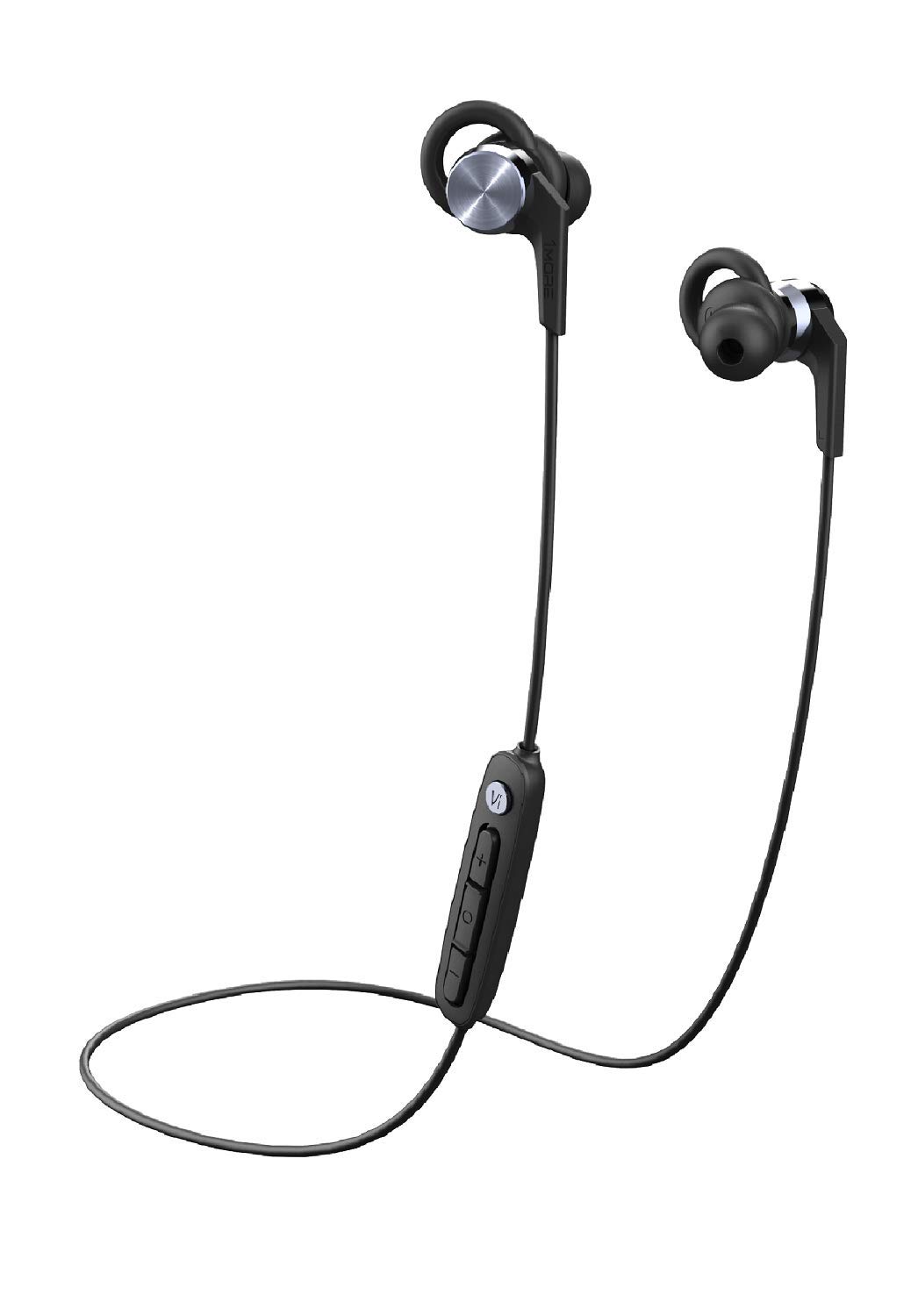 1MORE Vi React Bluetooth Wireless Sport Earphones - IPX6 Waterproof, AAC Audio, Lightweight Secure Fit for Running & Gym (Space Gray, 52 Hours Battery) | Perfect for Workouts, Commuting & Outdoor Activities