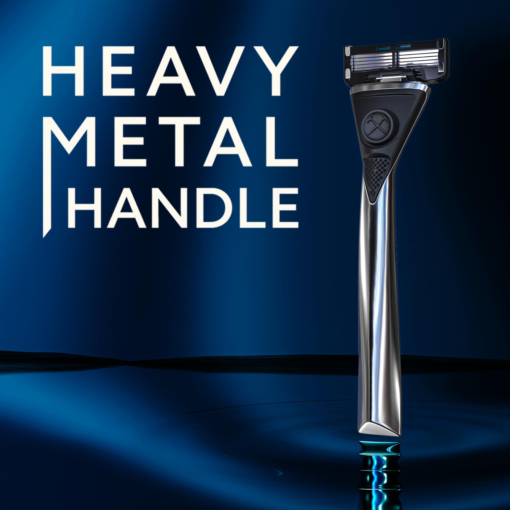 Dollar Shave Club 8-Pack 6-Blade Razor Refills with Heavy Metal Shaving Kit - Includes 6 Premium Razors & Shave Butter for Smooth, Comfortable Shaving | Perfect for Travel & Daily Grooming Routine