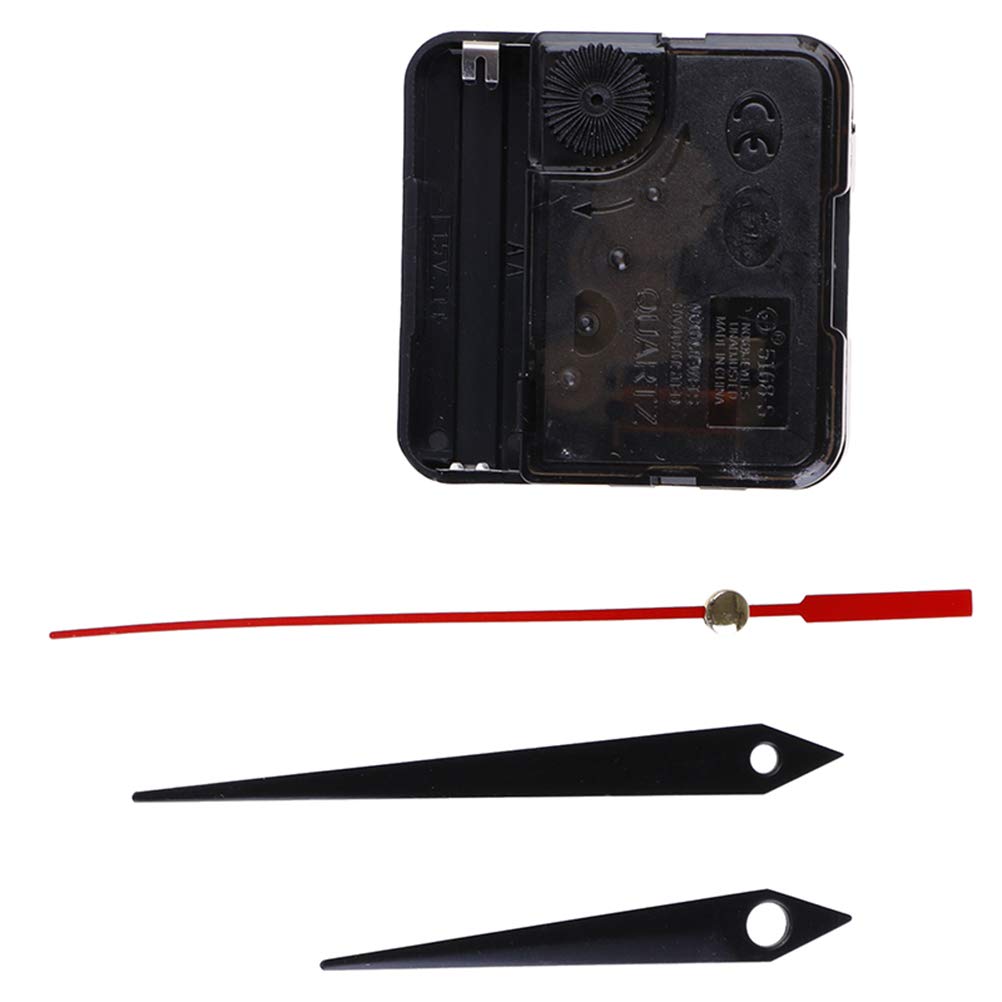 16 Sets Black Quartz Clock Movement Mechanism with Silent Sweep Hands - Battery Operated DIY Wall Clock Motor Kit for Cross Stitch, Repair & Replacement | Perfect for Home Decor, Craft Projects & Wall Clock Maintenance