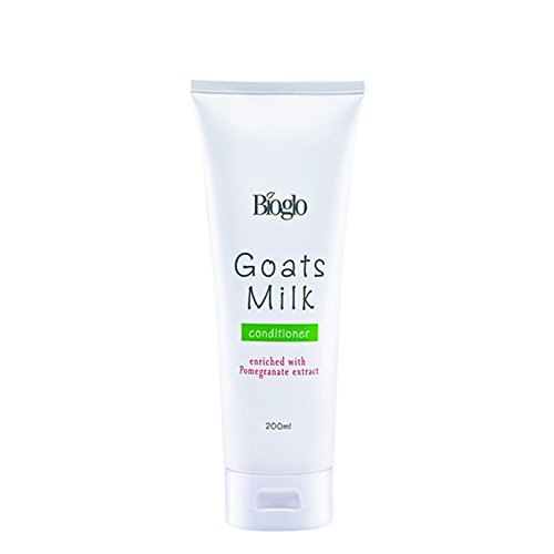 Bioglo Goats Milk Hair Conditioner - 200ml (10 Pack) for Dry & Damaged Hair - Natural Moisturizing & Repairing Treatment for Salon-Quality Results at Home