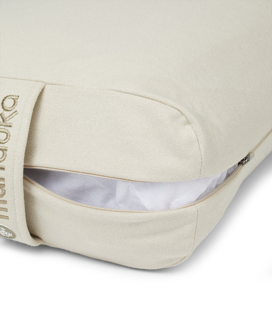 Manduka Lean Enlight Technology Meditation Bolster Cushion - Premium Yoga & Meditation Support for Home, Studio & Travel - Ideal for Back Pain Relief & Relaxation