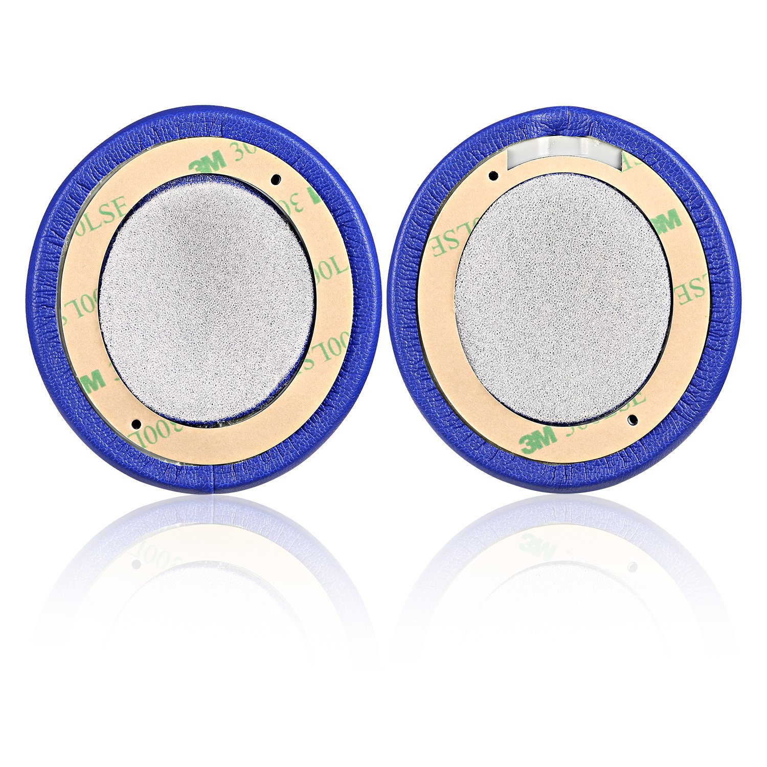 JECOBB Replacement Ear Cushion Pads for Beats Solo 2/3 Wireless Headphones - Protein Leather & Memory Foam Earpads (Blue) - Comfort Upgrade for Music, Gaming & Travel