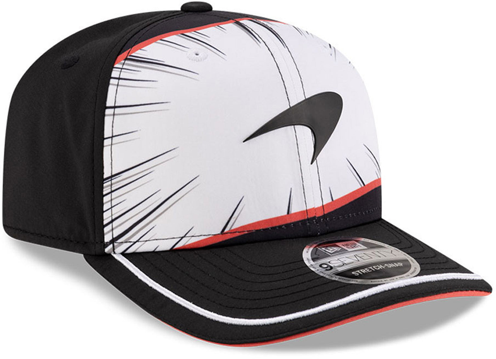 McLaren F1 New Era 9Seventy Japan GP Stretch Snapback Cap - Official Formula 1 Racing Hat for Men & Women - Perfect for Grand Prix Events, Car Enthusiasts & Sports Fans