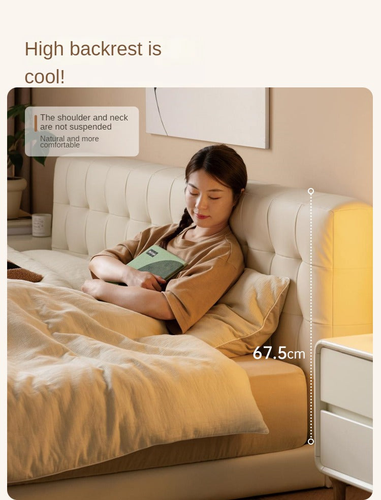 Organic Leather Art Floor Bed - Handcrafted Eco-Friendly Mattress for Adults & Kids - Perfect for Minimalist, Boho & Montessori Bedrooms