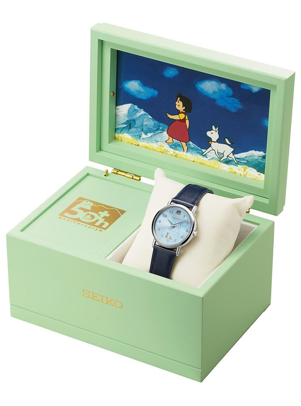 SEIKO x HEIDI A Girl of The Alps 50th Anniversary Limited Edition Watch - Made in Japan - Perfect for Collectors & Anime Fans