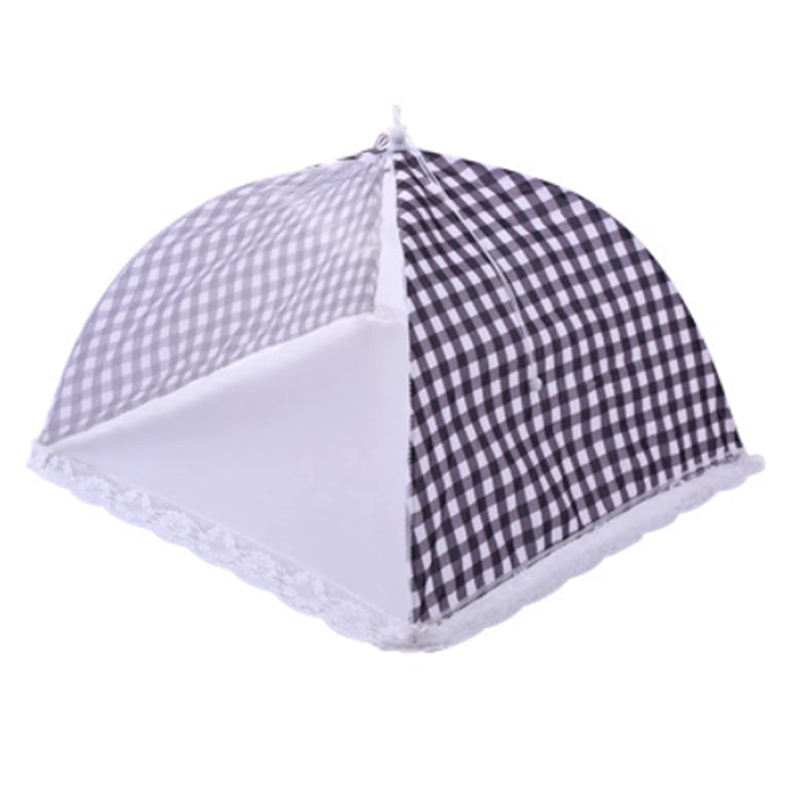Collapsible Pop-Up Mesh Food Cover - Fly & Insect Protector for Cakes, Fruits & Food Storage - Breathable Black Kitchen Net (1 Pack) - Perfect for Outdoor Picnics, BBQs & Indoor Food Protection