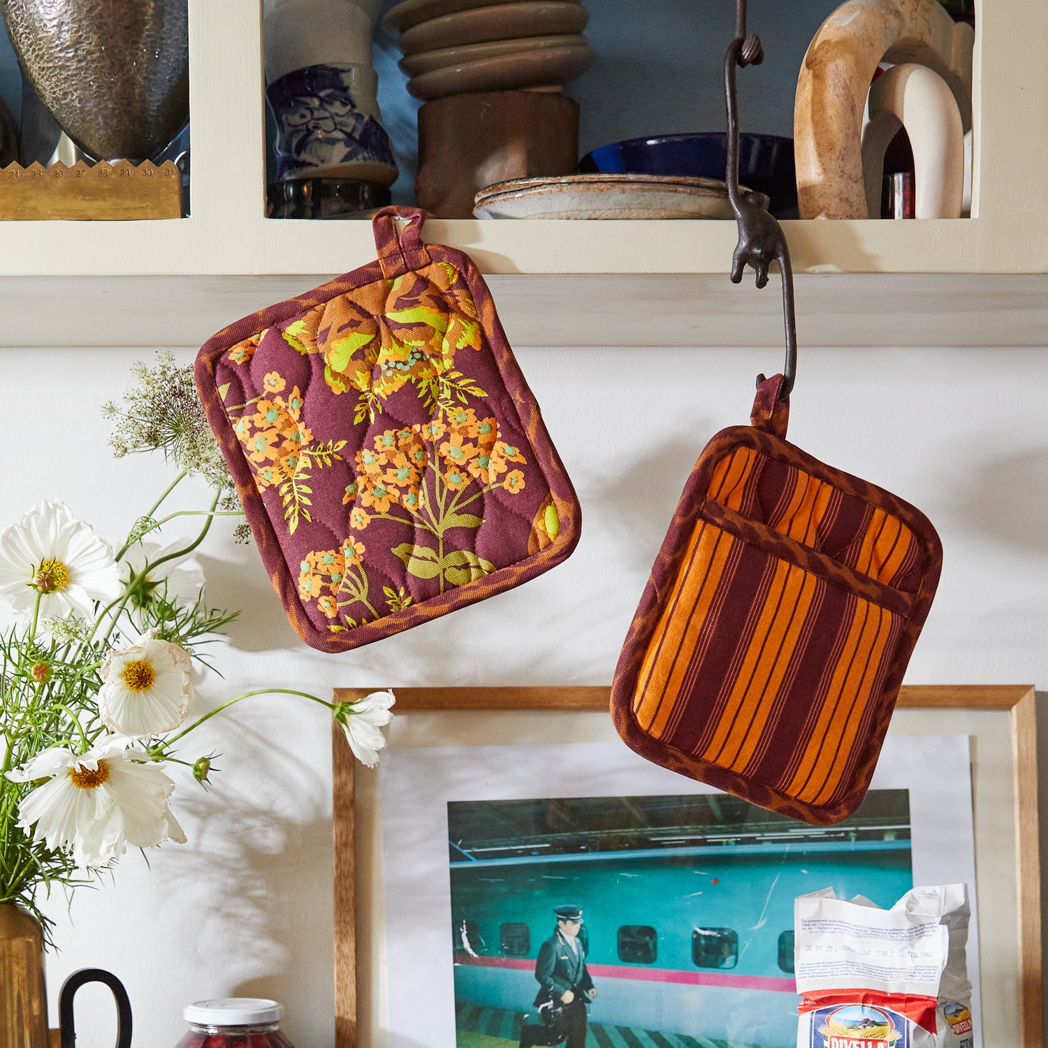 Premium Margot Pot Holder Set - Heat Resistant & Stylish Kitchen Accessories for Cooking, Baking, and Serving - Perfect Gift for Home Chefs