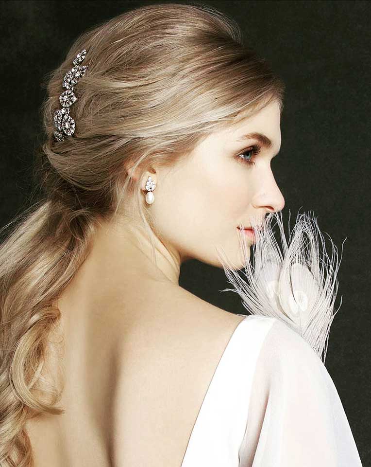 Elegant Bridal Earrings | Bocheron Drop Pearl Jewelry by Stephanie Browne – Perfect for Weddings, Prom & Special Occasions