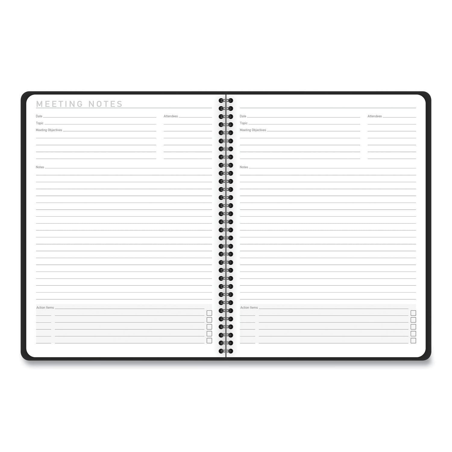 AT A GLANCE® 2025 Weekly & Monthly Planner - 11 x 8.25 Inches, Black Faux Leather Cover, 12-Month Calendar (January-December) - Perfect for Office, School & Home Organization