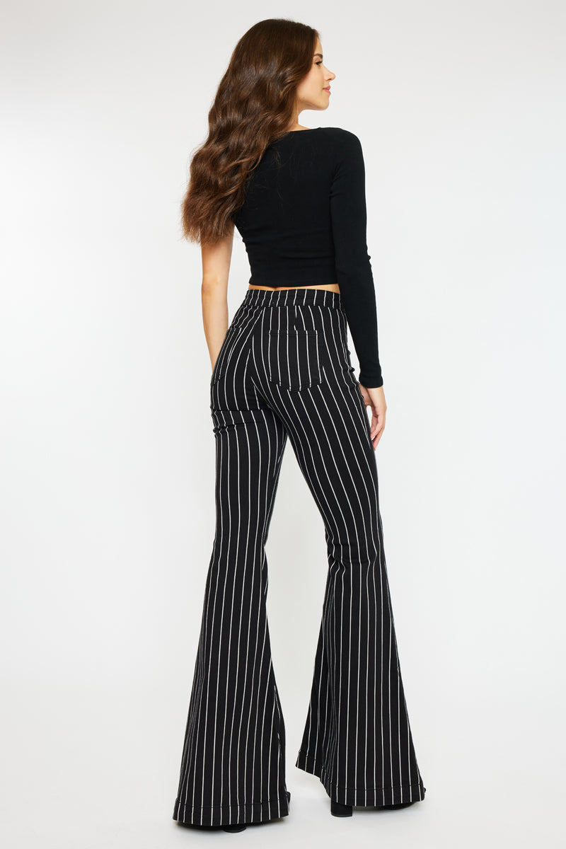 Dane High Rise Super Flare Jeans for Women - Vintage 70s Inspired Denim Pants | Perfect for Casual Wear, Date Night & Office Outfits