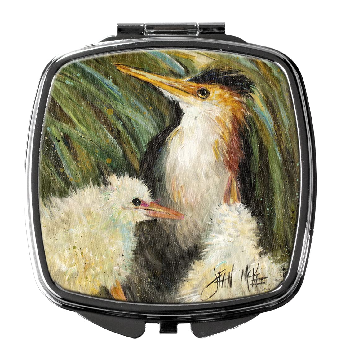 Happy Family Compact Mirror - Decorative Travel Makeup Mirror for Women & Girls | Portable Folding Handheld Mirror | Perfect Gift for Birthdays, Travel & Daily Makeup Touch-Ups
