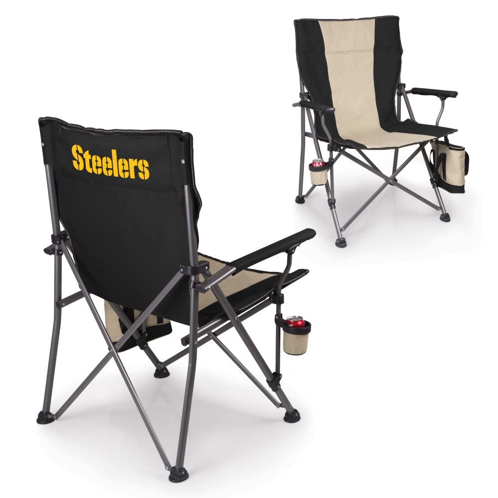 NFL Big Bear XXL Camp Chair with Cooler - Heavy Duty 500 lb Capacity Unisex-Adult Beach & Camping Chair with Carry Bag - Perfect for Tailgating, Beach Outings, and Outdoor Events