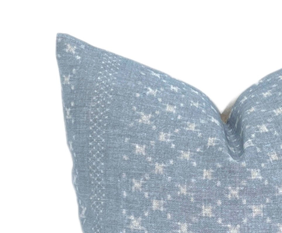 READY TO SHIP Clay McLaurin Nagoya Pillow Cover in Azure Blue - Stylish Decorative Throw Pillow Case for Sofa, Bed & Home Decor