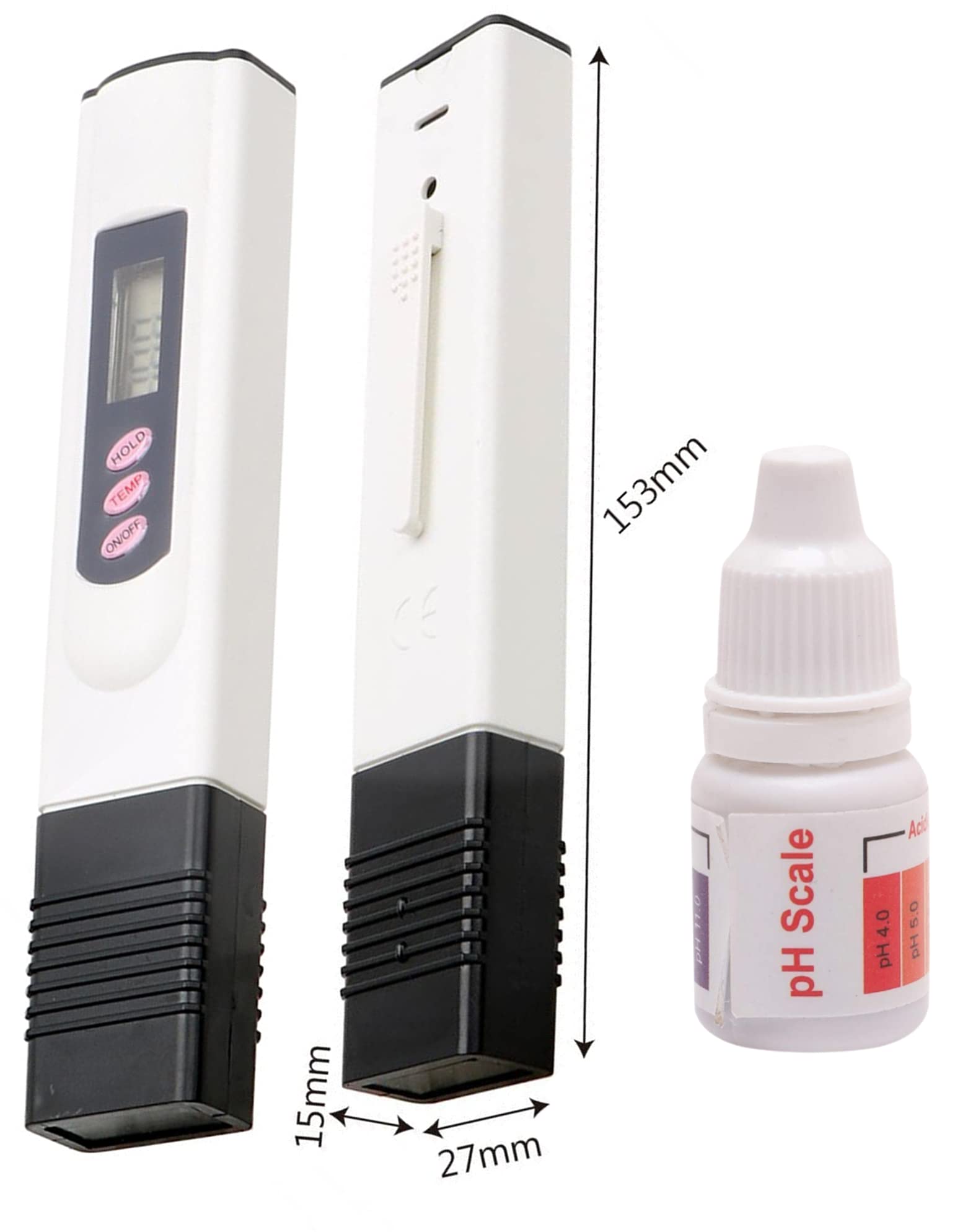 AK Anikash Digital LCD TDS Meter with Temperature Sensor - Water Quality Tester for RO Purifier, Aquarium, Hydroponics | Measures PPM, TDS & Temp | White | Perfect for Home, Lab & Outdoor Water Testing