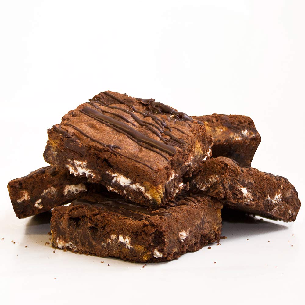 David's Cookies Thaw N Serve S'mores Brownie 4oz (Pack of 48) - Delicious Frozen Dessert for Parties, Events & Quick Treats