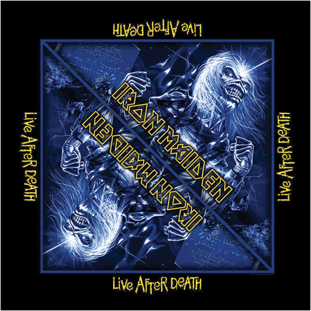 Iron Maiden Live After Death Bandanas - Heavy Metal Band Scarves for Bikers, Concerts & Motorcycle Rides - Officially Licensed Rock Merchandise