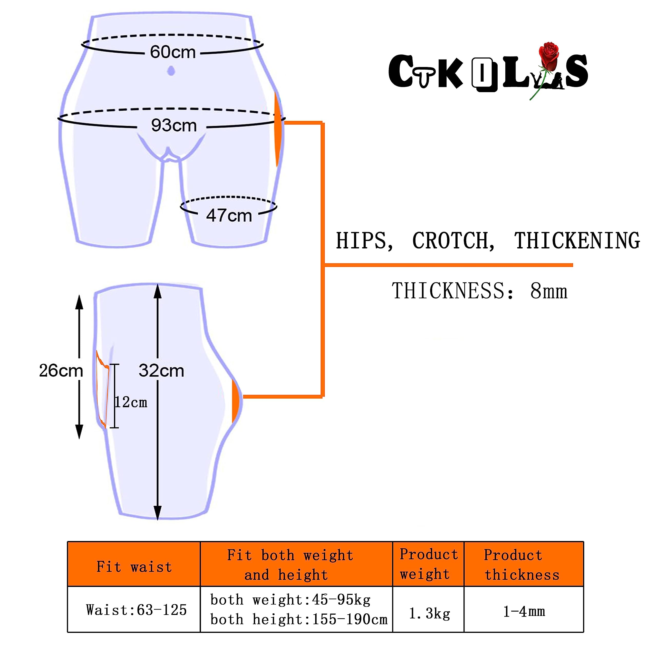 CTKOLYS Men's Crossdresser Panties with Silicone Hip Enhancer - CP60 Transgender Feminine Underwear for Gay & Shemale (1G/2G) - Perfect for Cosplay, Drag Shows & Gender Expression