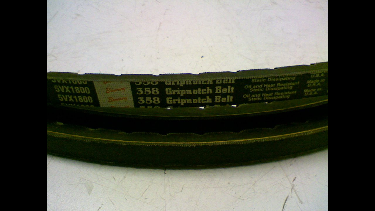 5VX1800 Gripnotch V-Belts - Heavy Duty 5VX Belt Section, 358 Gripbelt for Industrial Machinery & Automotive Applications