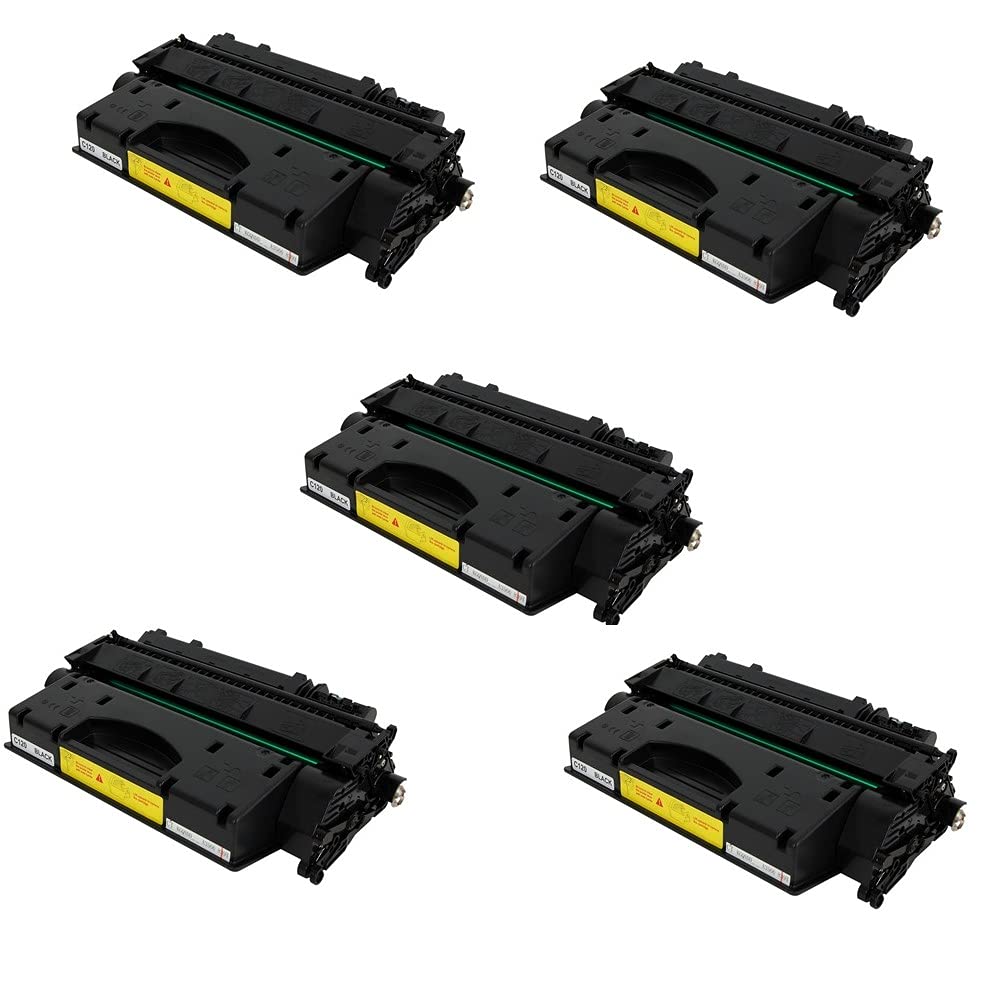 Compatible Toner Cartridge Replacement for Canon 2617B001AA (Type-120, 5-Pack) - Works with ImageCLASS D1120, D1150, D1170, D1180, D1320, D1350, D1370, D1520, D1550 Printers - Perfect for Office & Home Printing Needs