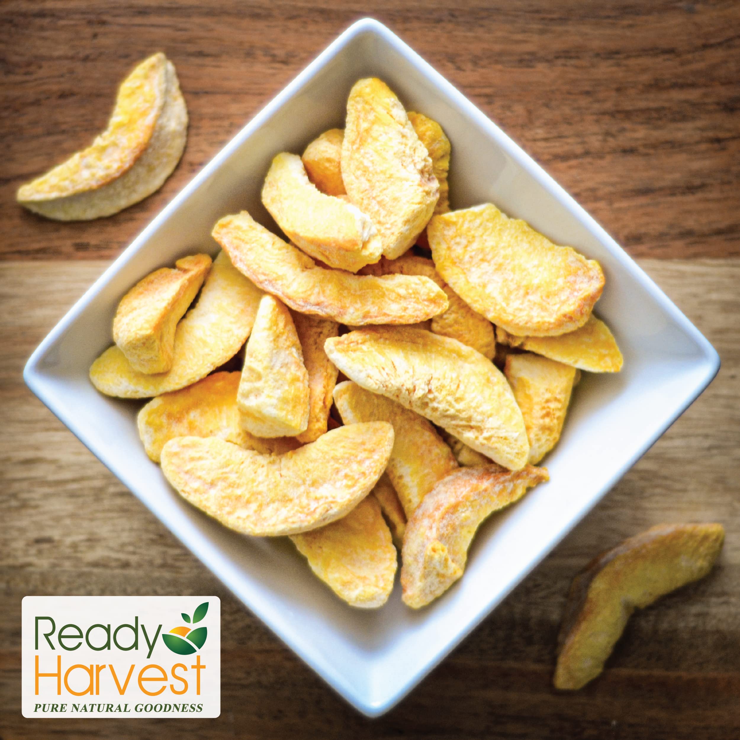 Freeze Dried Peaches - Gluten Free, Non-GMO, 25 Year Shelf Life | Healthy Fruit Snacks for Camping, Hiking & Emergency Food Storage | 6-Pack #10 Cans (397g Each) | Vegan, Paleo & Keto Friendly