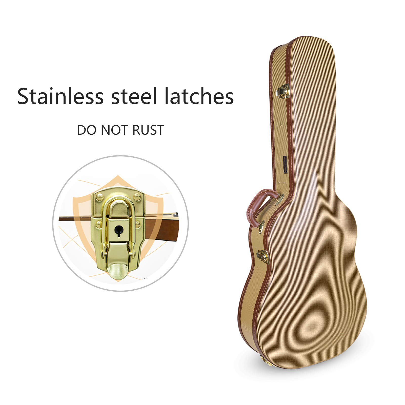 Crossrock CRW620JA17TW Wooden Guitar Case for 17