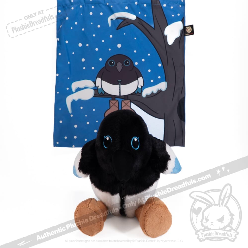 Plushie Dreadfuls Rocky Mountain Magpie Stuffed Animal - Soft Cute Plush Toy for Kids, Collectors & Home Decor | Perfect Gift for Bird Lovers & Nursery Decor