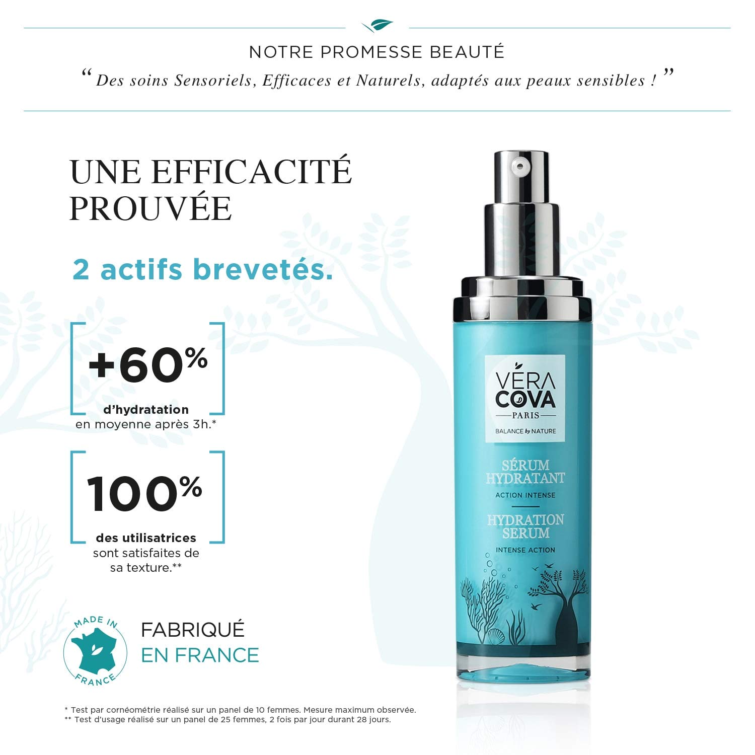 Veracova Hydration Serum - Intense Action Hydrating Facial Serum for Dry Skin | Ultra Repair Moisturizer with Hyaluronic Acid | Day & Night Use for Glowing Skin
