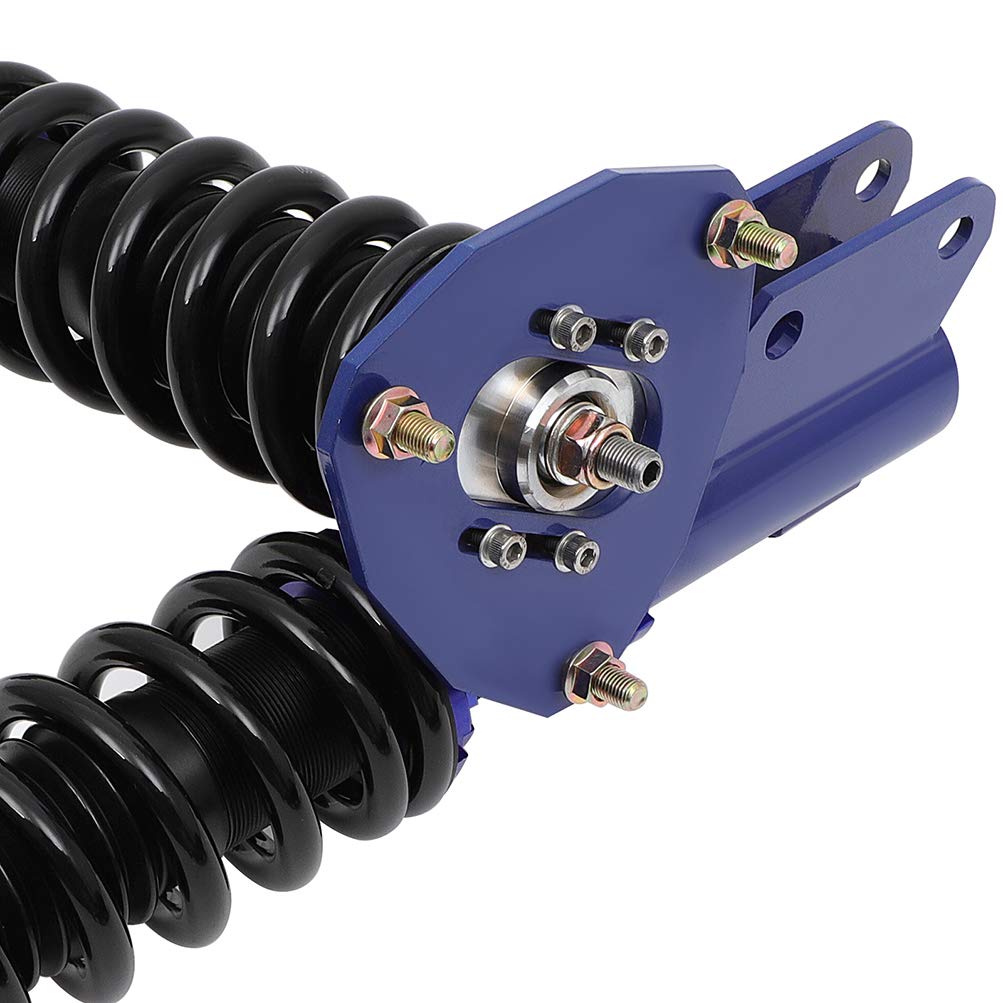 ECCPP Adjustable Height Coilover Suspension Kit - Blue Coil Spring Shocks for 2002-2006 Mitsubishi Lancer | Performance Upgrade for Street Racing & Off-Road Driving
