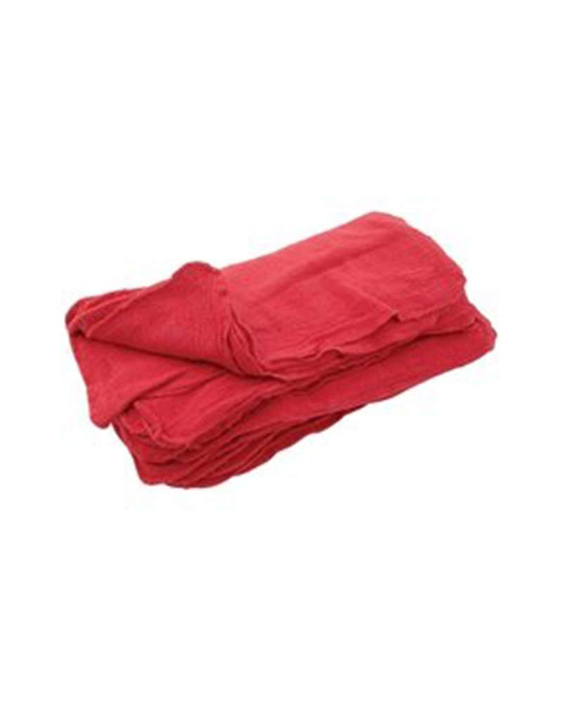 Premium Sara Glove 14x14 Inch 100% Cotton Shop Towels - Heavy Duty Cleaning Rags for Automotive, Kitchen & Home Use (Red, 500 Count) | Ideal for Mechanics, Garages, Restaurants & Household Cleaning