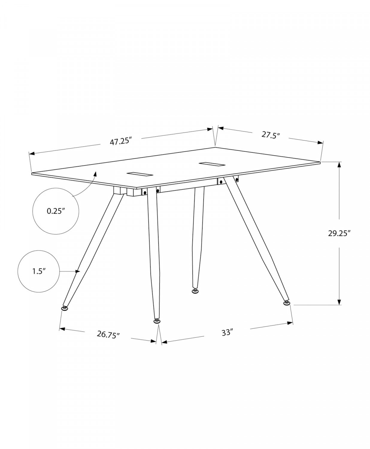 Premium White Vara Desk - Modern Home Office Desk for Remote Work & Study | Ergonomic Design for Comfort & Productivity
