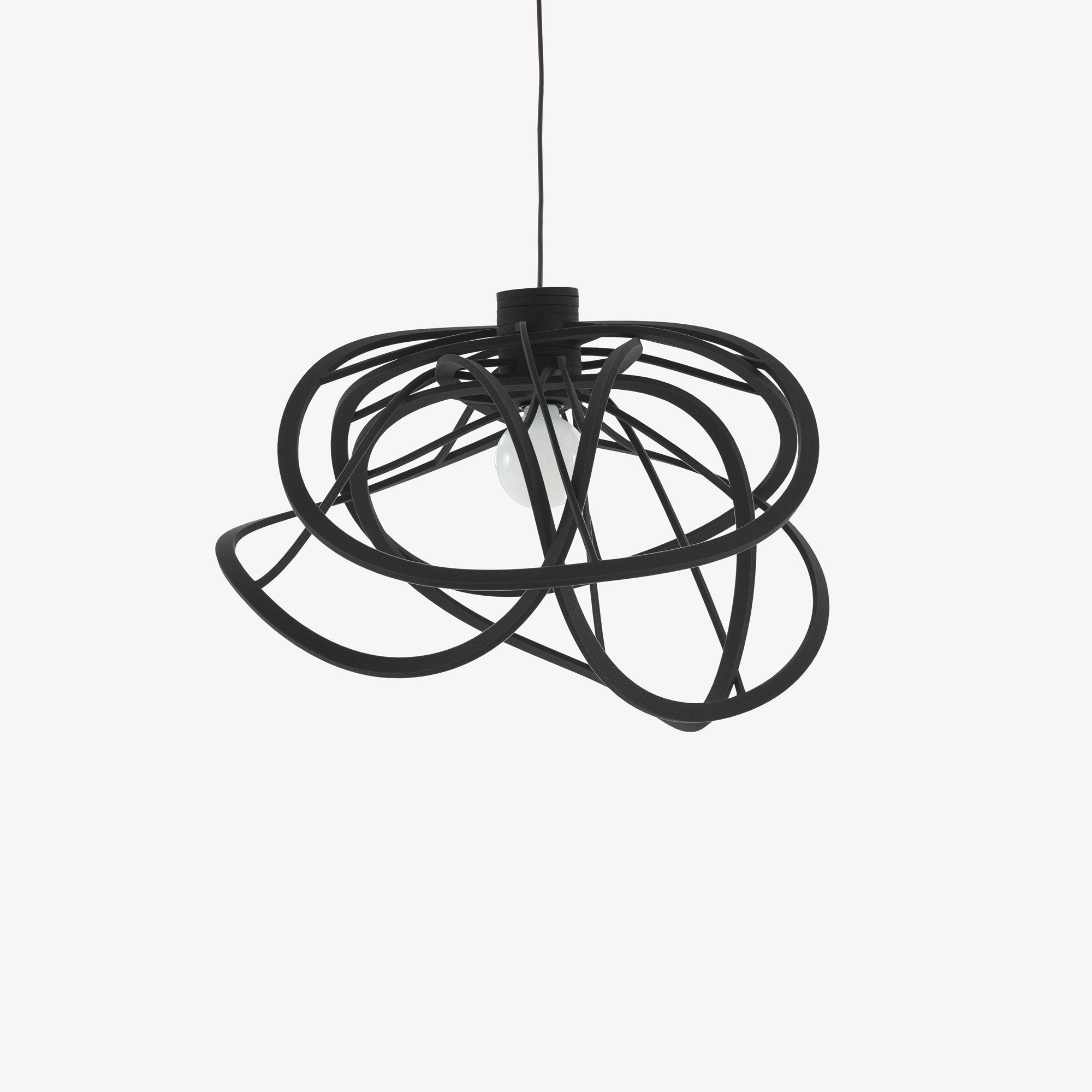Modern Black Bloom Suspended Ceiling Light - Stylish Hanging Fixture for Living Room, Bedroom & Dining Room Decor