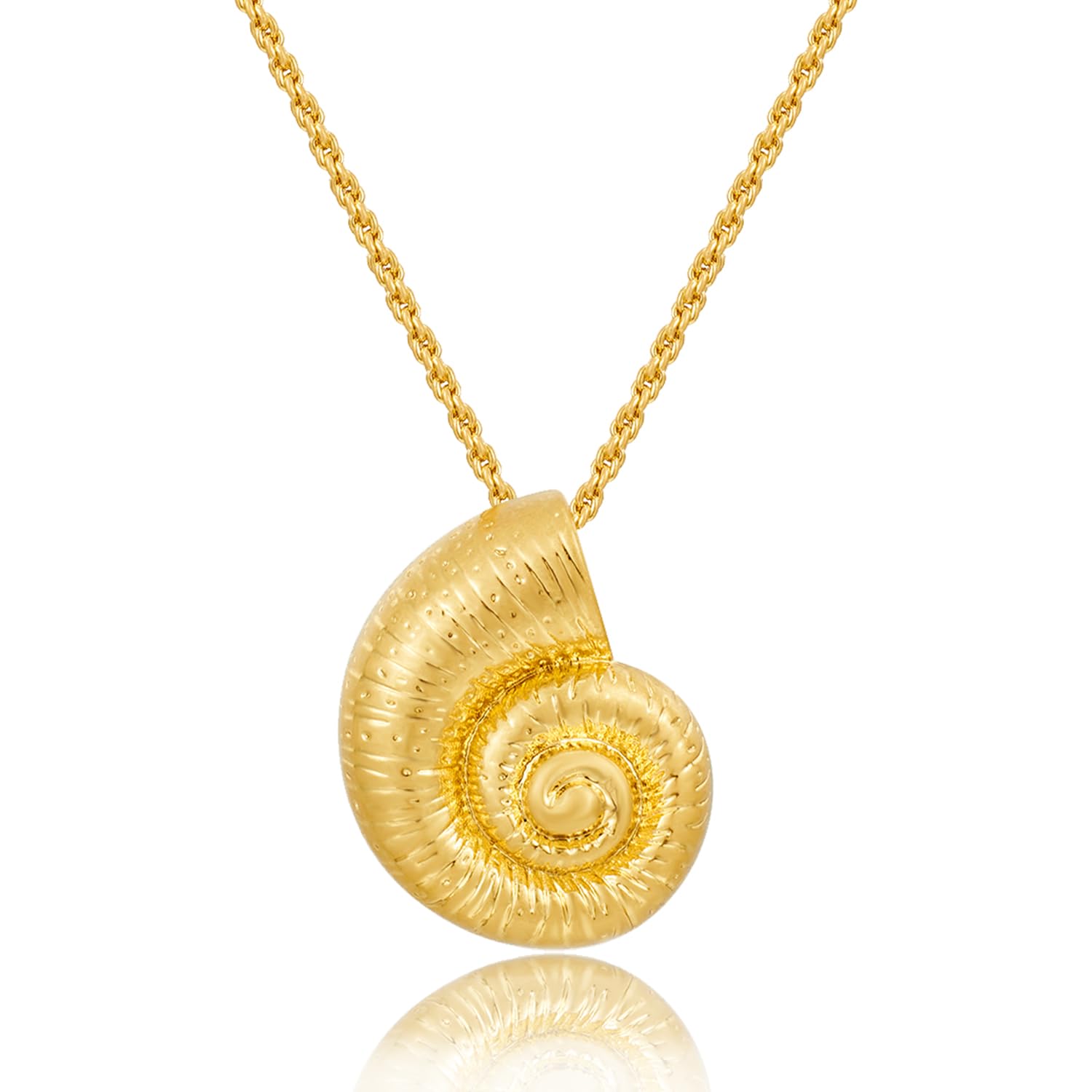 Gold Seashell Pendant Necklace - Bohemian Beach Jewelry for Women | Perfect for Summer Vacations, Beach Parties & Boho Fashion Accessories