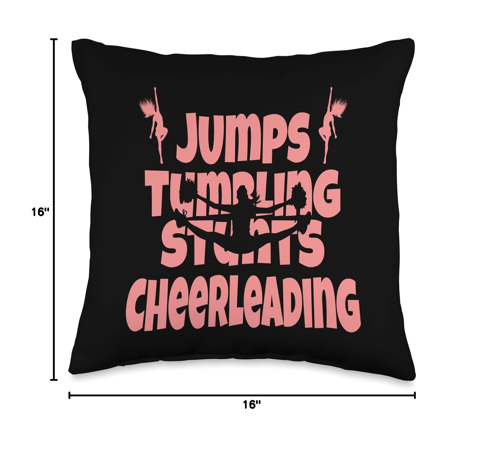 Cheerleading Accessories - Cute Cheerleader Throw Pillow for Team Spirit & Home Decor | Perfect for Cheer Practice, Game Day & Bedroom Decor