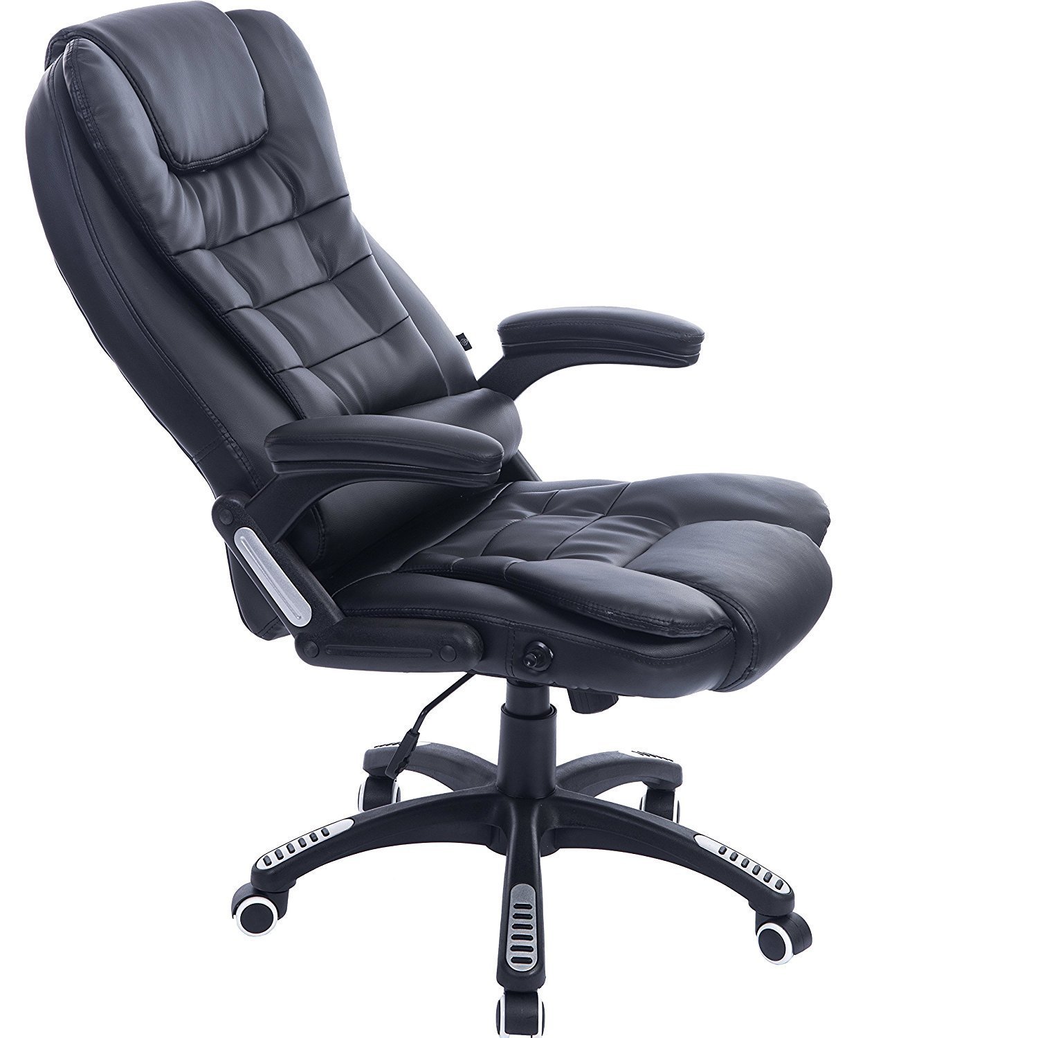Premium High Back Executive Office Chair with Extra Padding & Recline - Black - Ideal for Home Office, Conference Rooms & Long Work Sessions