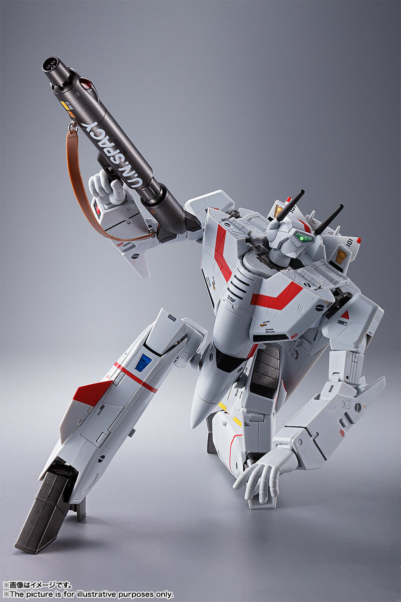 Bandai DX Chogokin Macross Robotech VF-1J Hikaru Ichijo 1/60 Scale Die-Cast Action Figure - Collectible Anime Robot Toy for Display & Play