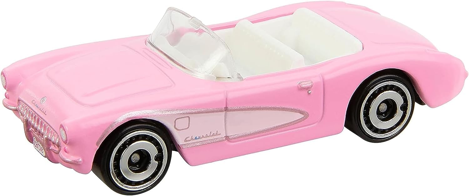 Hot Wheels 2023 Barbie The Movie 1956 Corvette Diecast Vehicle (Pack of 6) - Collectible Toy Cars for Kids & Adults, Perfect for Play, Display & Gifts