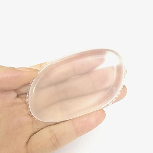 B-LADY Soft Silicone Makeup Sponge - 1pc Transparent Cosmetic Puff for BB & CC Cream - Perfect for Flawless Foundation Blending & Powder Application | Ideal for Everyday Makeup, Travel & Professional Use