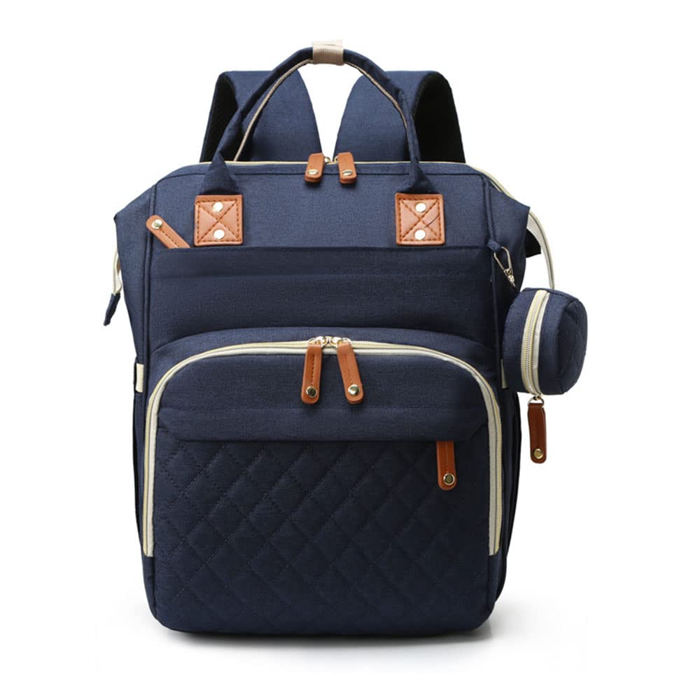 TFXATFX Large Capacity Blue Diaper Backpack - Lightweight Hanging Mommy Bag for Travel, Shopping & Baby Care | Waterproof & Portable Cart Backpack for Moms on the Go