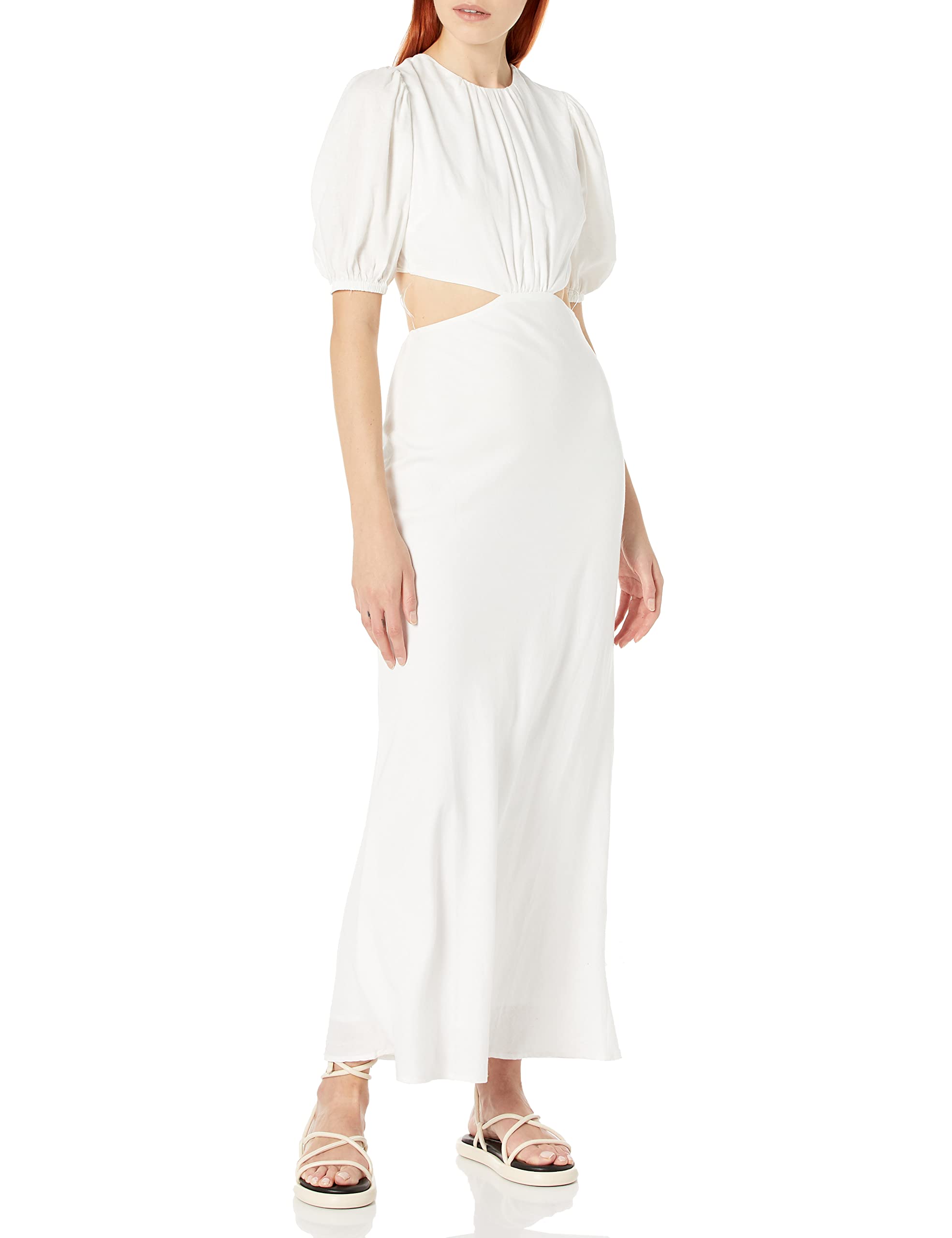 NIA Women's Serafina Dress - Elegant Flowy Midi Dress with Floral Print, V-Neck & Wrap Waist | Perfect for Summer Weddings, Beach Vacations & Date Nights